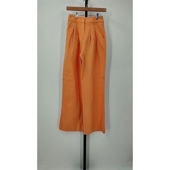 Farm Rio Pants - Farm Rio Peach Low Waisted Pants Orange XXS